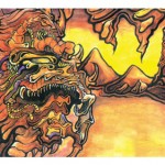 'Mask' Dragon Illustration