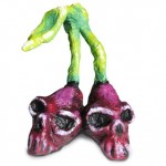 Skull Cherries Sculpture